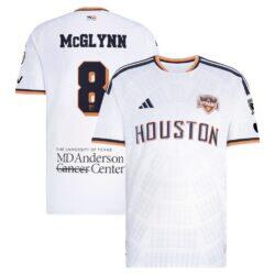 Jack McGlynn Houston Dynamo FC adidas 2026 Archive On-Field Authentic Jersey - White - Front View