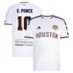 Ezequiel Ponce Houston Dynamo FC adidas 2026 Archive On-Field Authentic Jersey - White - Front View