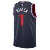 Keaton Wagler LA Clippers Nike Youth Swingman Jersey - Navy - - Detail View