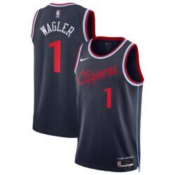Keaton Wagler LA Clippers Nike Youth Swingman Jersey - Navy - - Front View