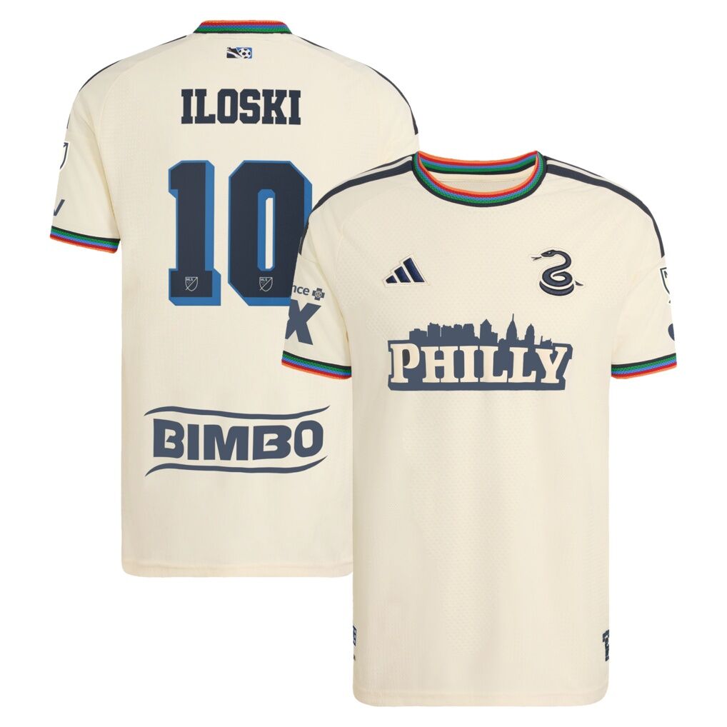 Milan Iloski Philadelphia Union adidas 2026 Archive On-Field Authentic Jersey - Tan