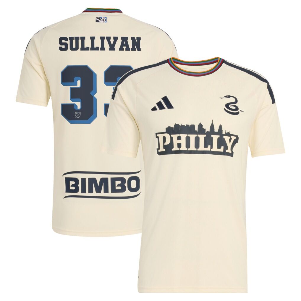 Quinn Sullivan Philadelphia Union adidas 2026 Archive Replica Jersey - Tan