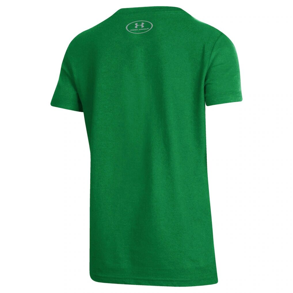 Notre Dame Fighting Irish Under Armour Youth Irish Wear Green Performance T-Shirt - Kelly Green