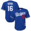 Hideo Nomo Los Angeles Dodgers Mitchell & Ness Youth Cooperstown Collection Mesh Batting Practice Jersey - - Front View