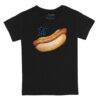 Miami Marlins Tiny Turnip Infant Hot Dog T-Shirt - Black - Front View