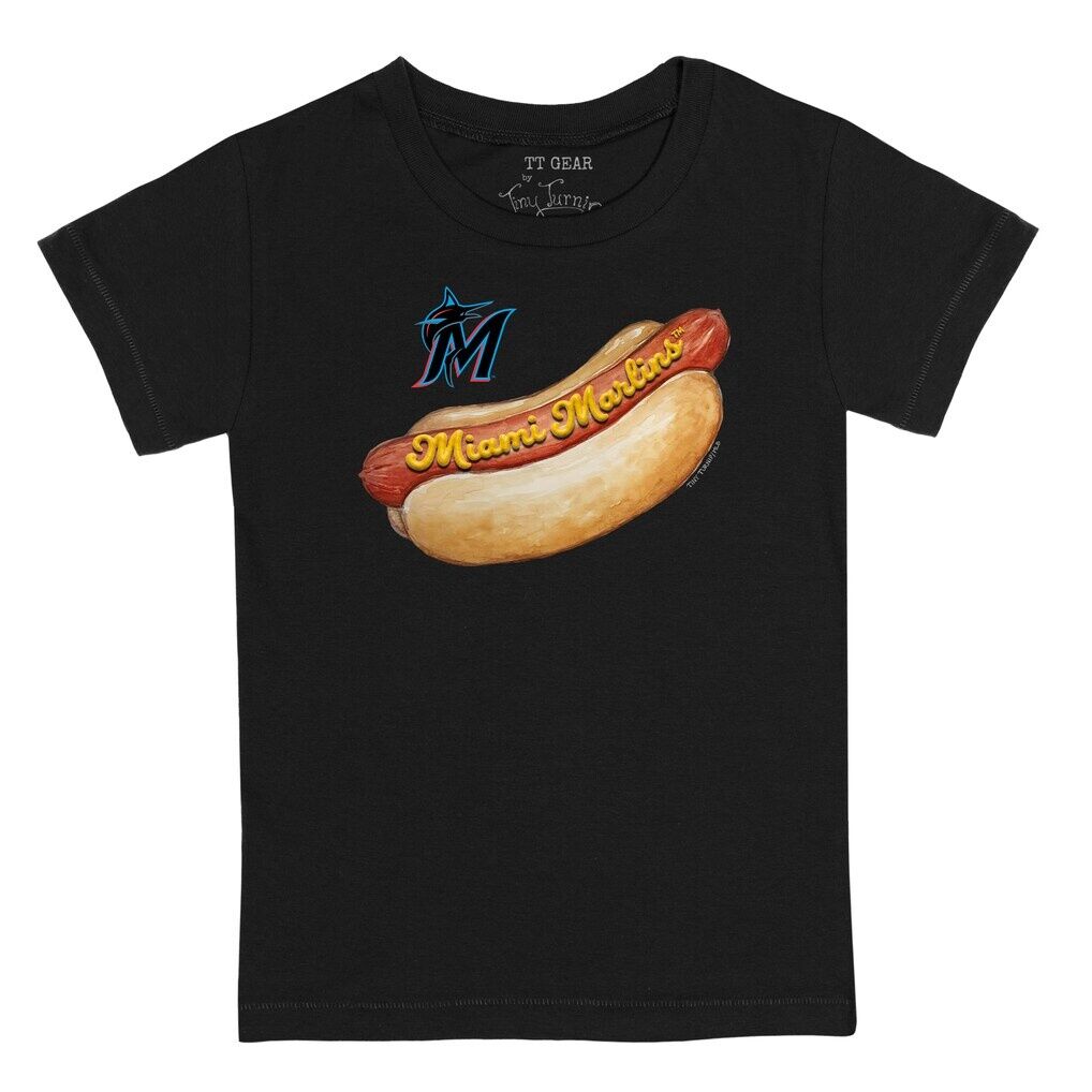 Miami Marlins Tiny Turnip Infant Hot Dog T-Shirt