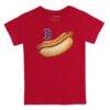Boston Red Sox Tiny Turnip Infant Hot Dog T-Shirt - Red - Front View