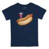 Minnesota Twins Tiny Turnip Toddler Hot Dog T-Shirt - Navy - Front View