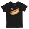 Chicago White Sox Tiny Turnip Toddler Hot Dog T-Shirt - Black - Front View