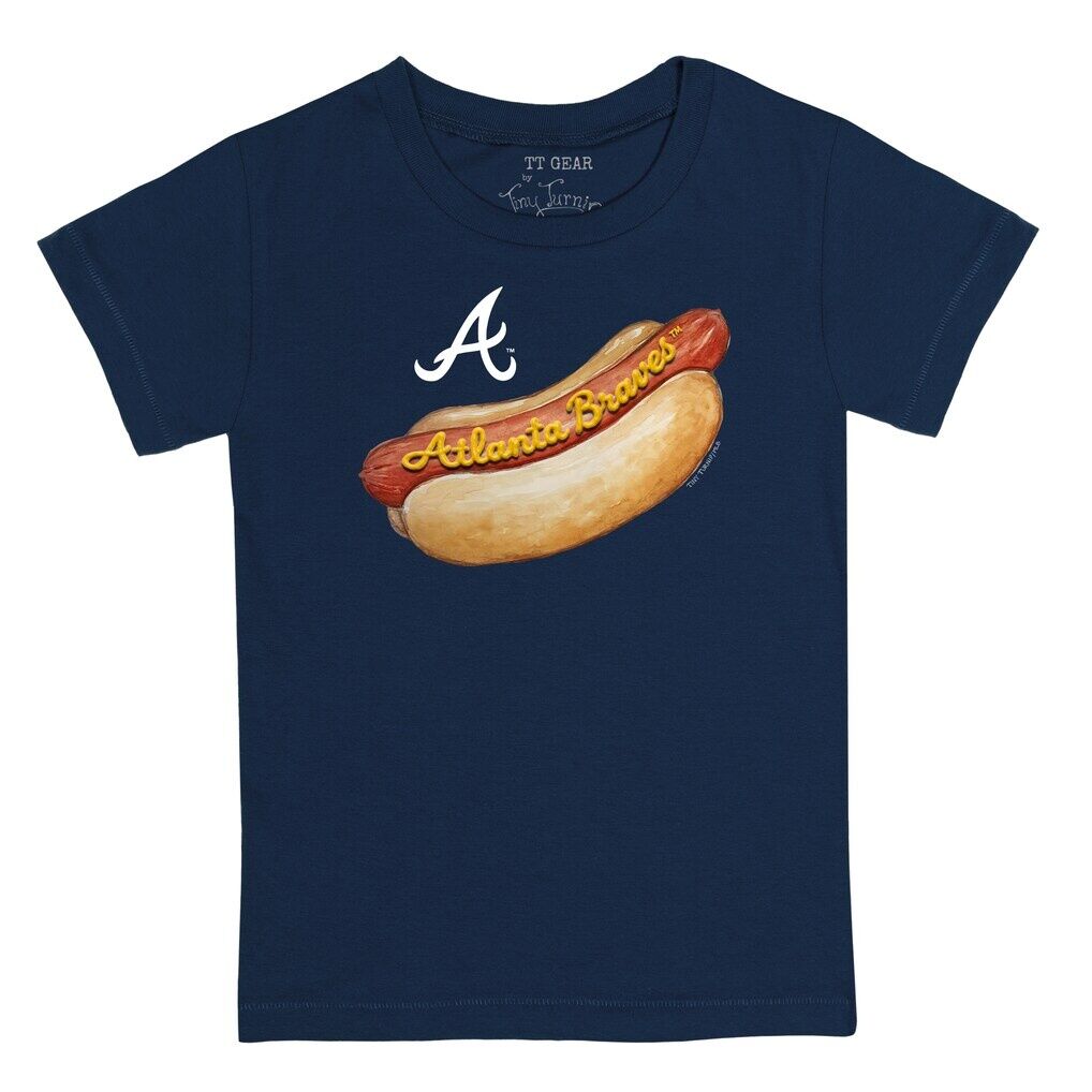 Atlanta Braves Tiny Turnip Youth Hot Dog T-Shirt