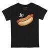 Athletics Tiny Turnip Youth Hot Dog T-Shirt - Black - Front View