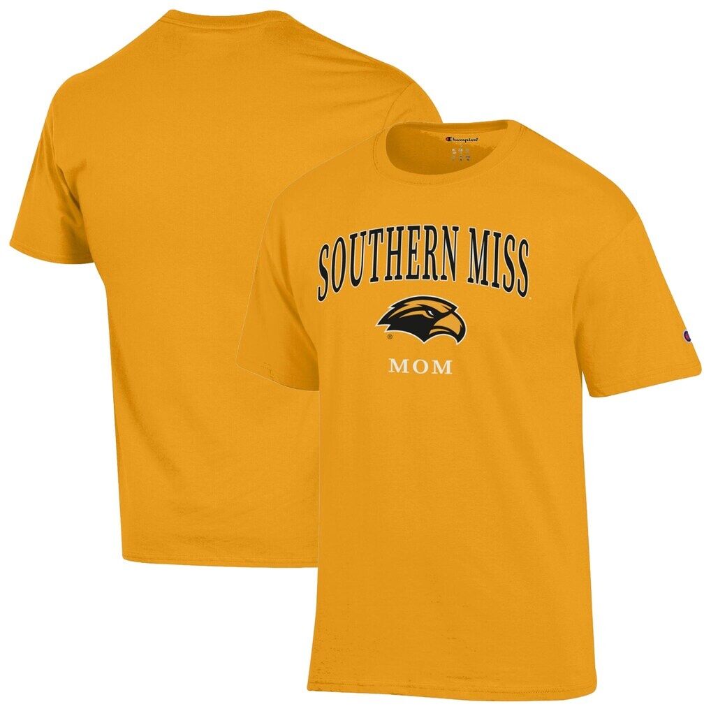 Southern Miss Golden Eagles Champion Unisex  Mom Logo T-Shirt