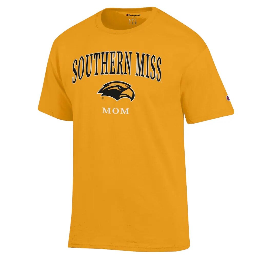 Southern Miss Golden Eagles Champion Unisex  Mom Logo T-Shirt