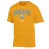 Morehead State Eagles Champion Unisex Mom Logo T-Shirt - Gold - Side View