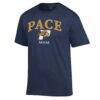 Pace University Setters Champion Unisex Mom Logo T-Shirt - Navy - Side View