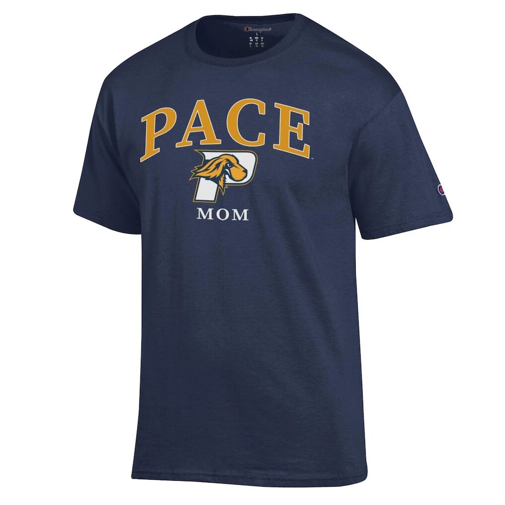 Pace University Setters Champion Unisex  Mom Logo T-Shirt
