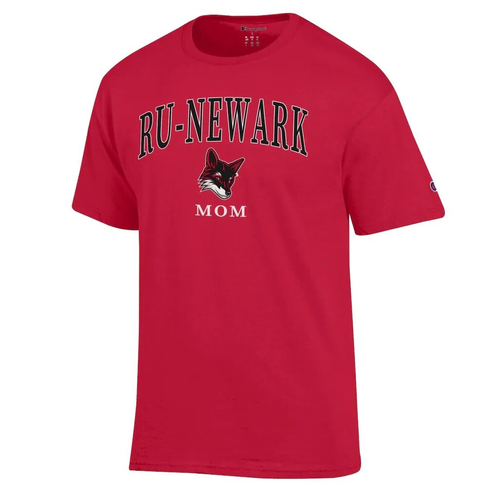 Rutgers Newark Scarlet Raiders Champion Unisex  Mom Logo T-Shirt - Scarlet