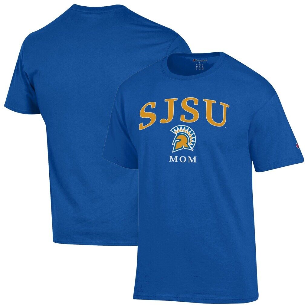 San Jose State Spartans Champion Unisex  Mom Logo T-Shirt - Royal