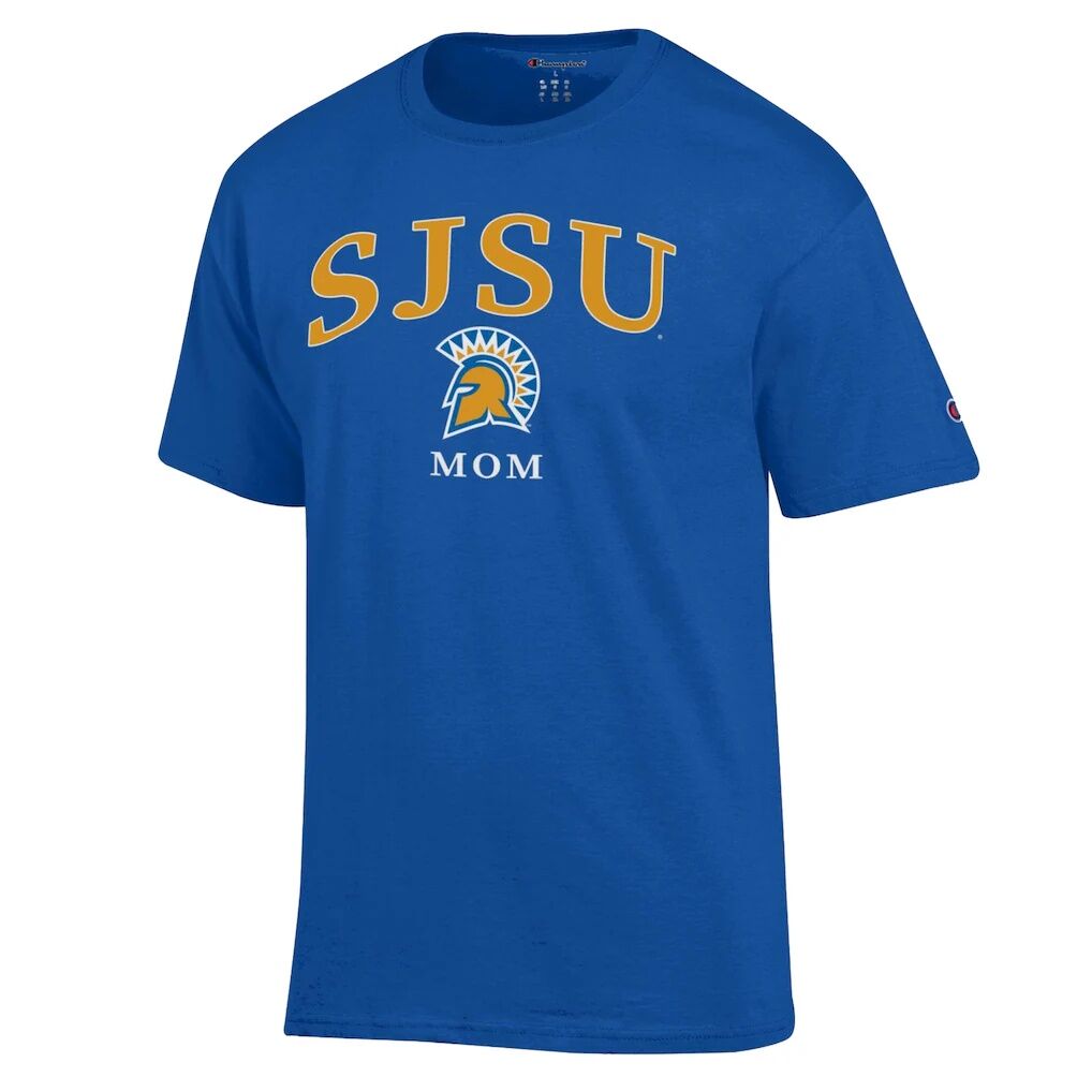 San Jose State Spartans Champion Unisex  Mom Logo T-Shirt - Royal