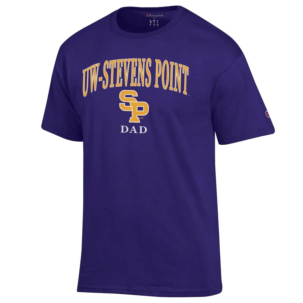 Wisconsin-Stevens Point Pointers Champion Dad Logo T-Shirt