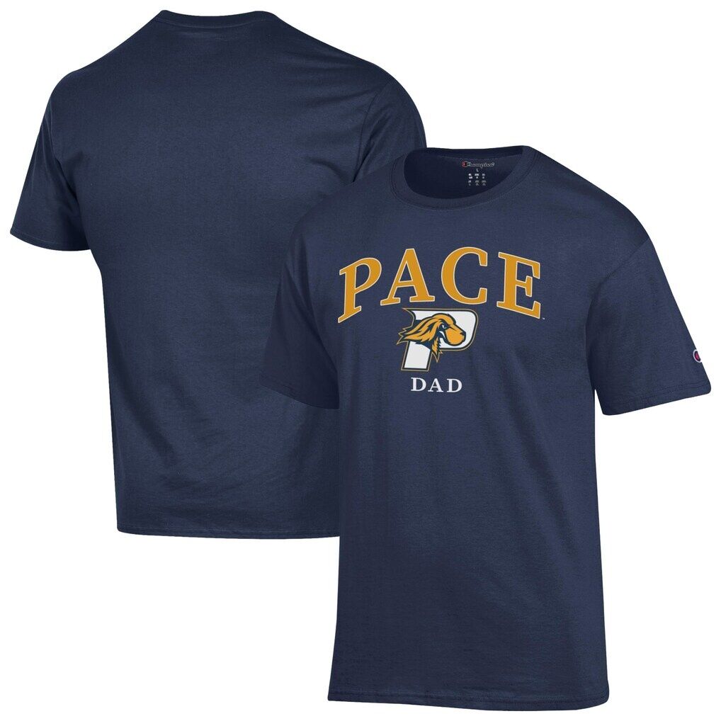 Pace University Setters Champion Dad Logo T-Shirt