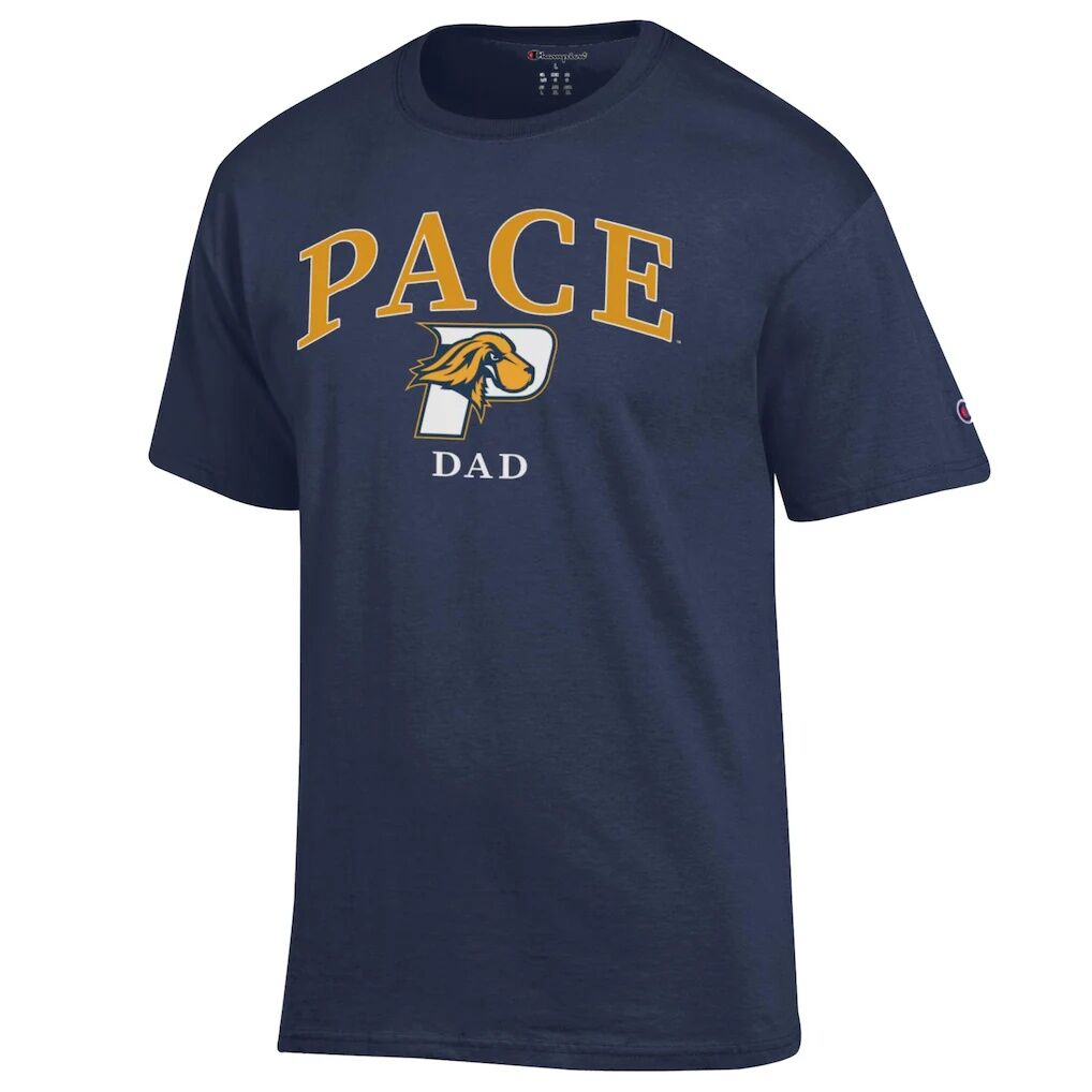 Pace University Setters Champion Dad Logo T-Shirt