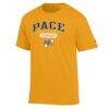 Pace University Setters Champion Grandparent Logo T-Shirt - Gold - Side View