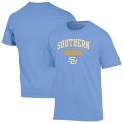 Southern University Jaguars Champion Grandparent Logo T-Shirt - Light Blue - Front View