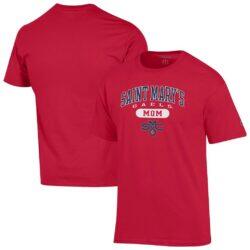 Saint Mary's Gaels Champion Unisex Mom Pill Box T-Shirt - Red - Front View