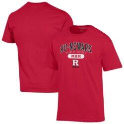 Rutgers Newark Scarlet Raiders Champion Unisex Mom Pill Box T-Shirt - Scarlet - Front View