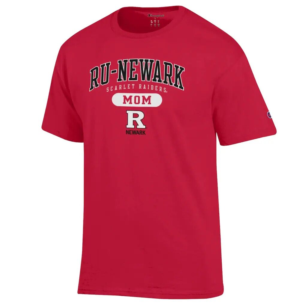 Rutgers Newark Scarlet Raiders Champion Unisex Mom Pill Box T-Shirt - Scarlet