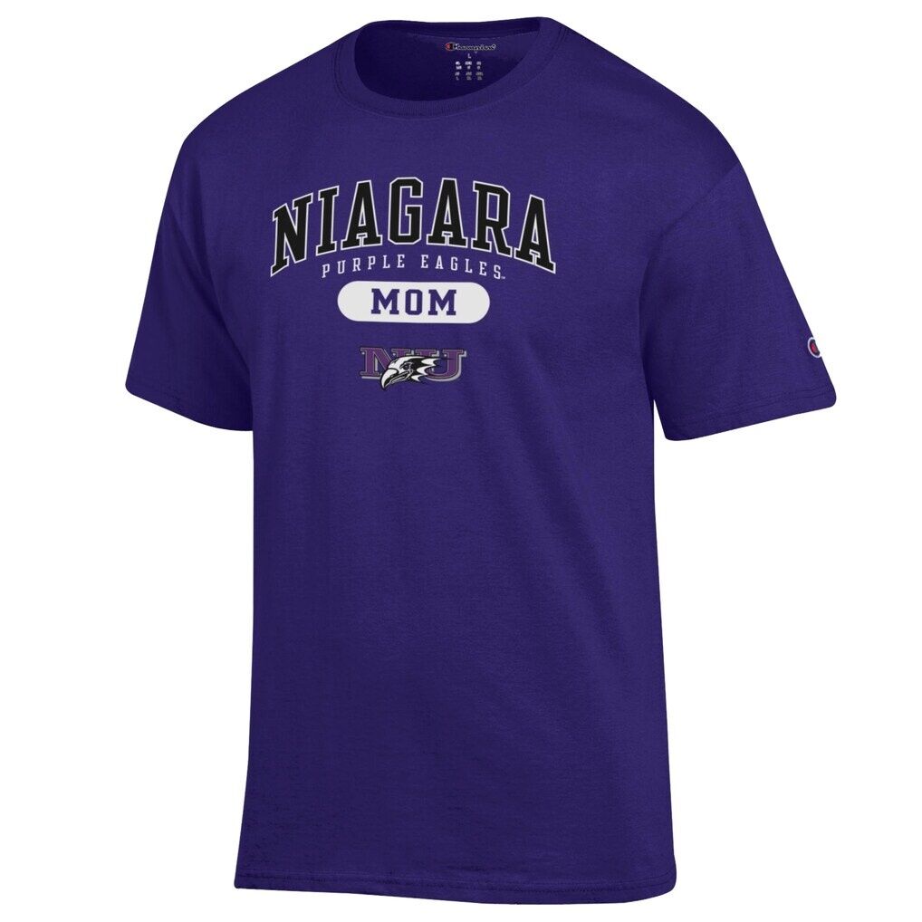 Niagara Purple Eagles Champion Unisex Mom Pill Box T-Shirt