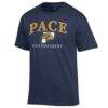 Pace University Setters Champion Grandparent Arch Logo T-Shirt - Navy - Side View