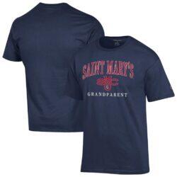 Saint Mary's Gaels Champion Grandparent Arch Logo T-Shirt - Navy - Front View