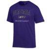 Niagara Purple Eagles Champion Grandparent Arch Logo T-Shirt - Purple - Side View