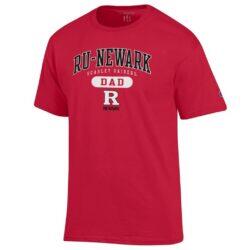 Rutgers Newark Scarlet Raiders Champion Dad Pill Box T-Shirt - Scarlet - Front View