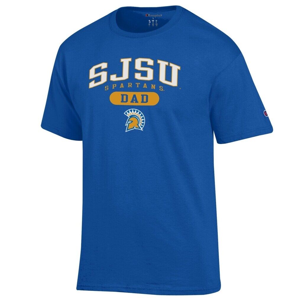 San Jose State Spartans Champion Dad Pill Box T-Shirt - Royal