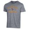 Wisconsin-Stevens Point Pointers Champion Established Date Ultimate Tri-Blend T-Shirt - Gray - Front View