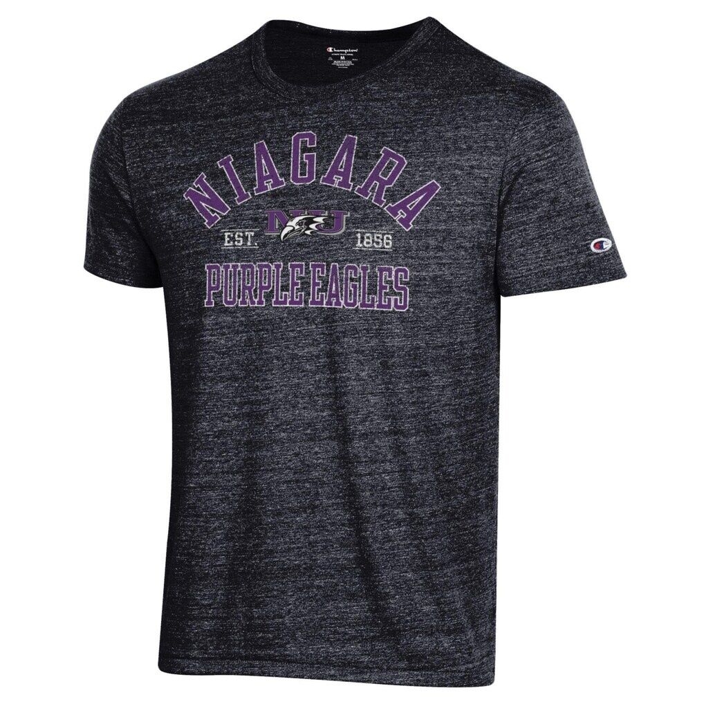 Niagara Purple Eagles Champion Established Date Ultimate Tri-Blend T-Shirt