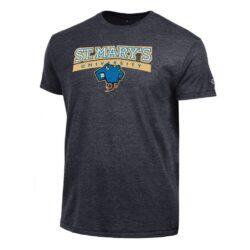 St. Mary's University Rattlers Champion Ultimate Tri-Blend T-Shirt - Black - Front View