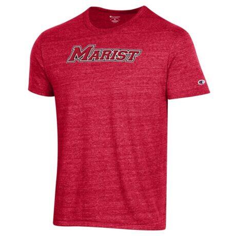 Marist Red Foxes Champion Ultimate Tri-Blend T-Shirt - Red - Front View