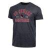 Rutgers Newark Scarlet Raiders Champion Established Date Ultimate Tri-Blend T-Shirt - Black - Front View