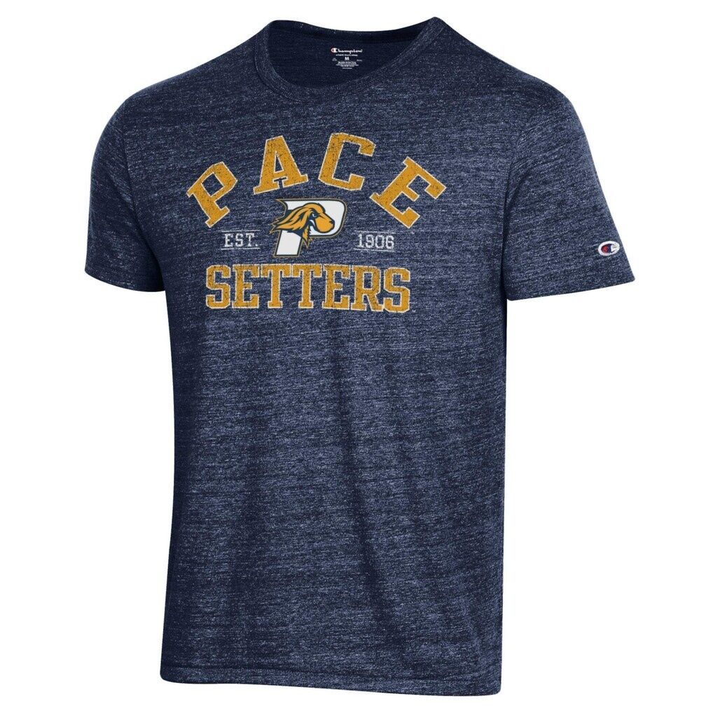 Pace University Setters Champion Established Date Ultimate Tri-Blend T-Shirt