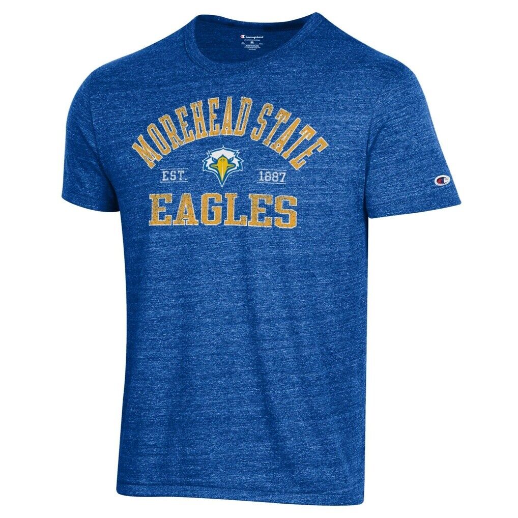 Morehead State Eagles Champion Established Date Ultimate Tri-Blend T-Shirt - Royal