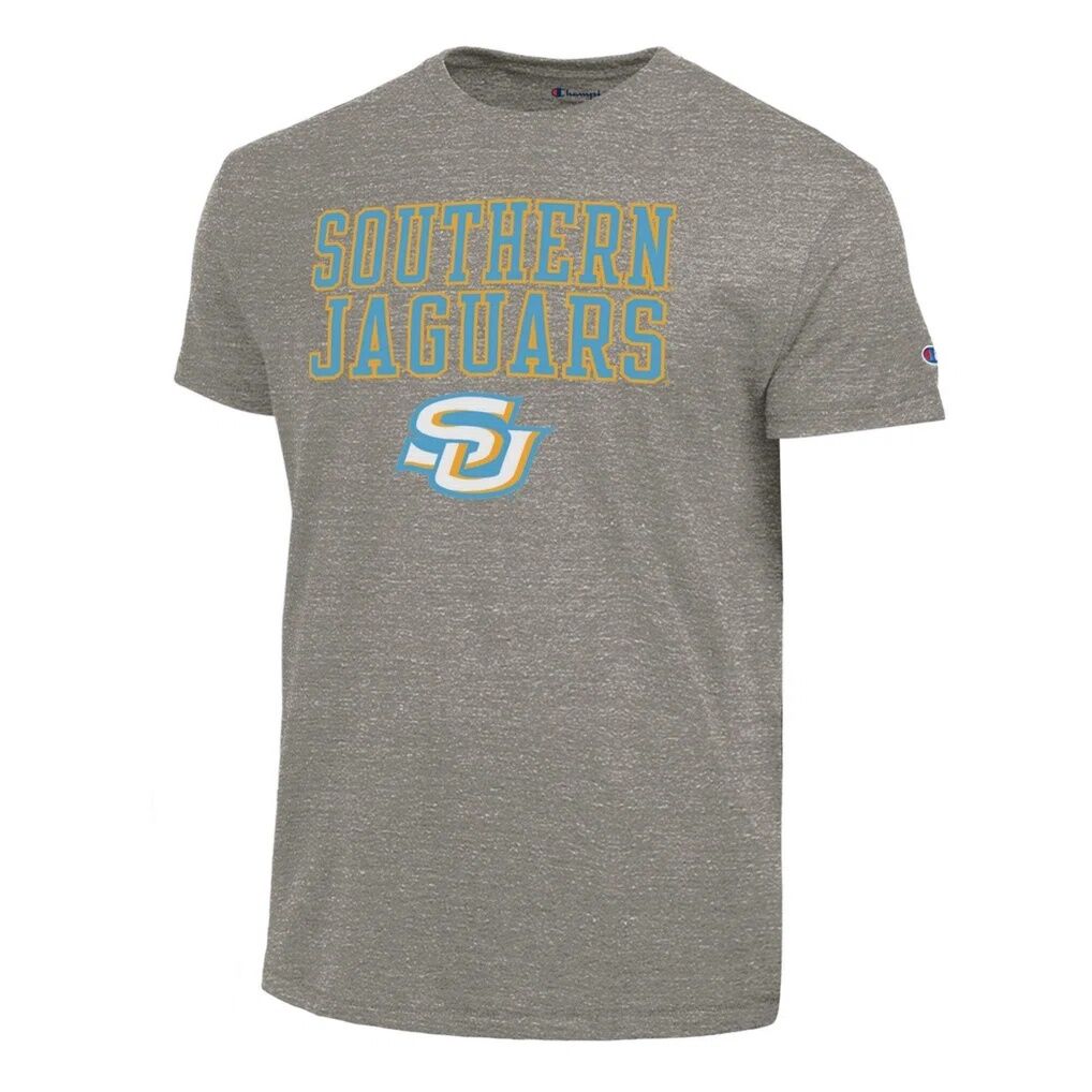 Southern University Jaguars Champion Stacked Ultimate Tri-Blend T-Shirt