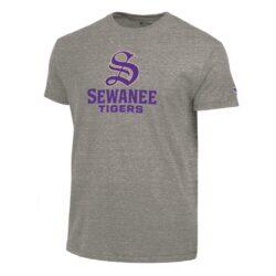 Sewanee Tigers Champion Stacked Ultimate Tri-Blend T-Shirt - Gray - Front View