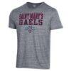 Saint Mary's Gaels Champion Stacked Ultimate Tri-Blend T-Shirt - Silver - Front View