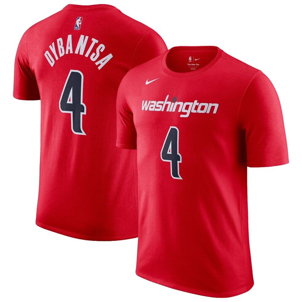 AJ Dybantsa Washington Wizards Nike Unisex Icon Edition Name & Number T-Shirt