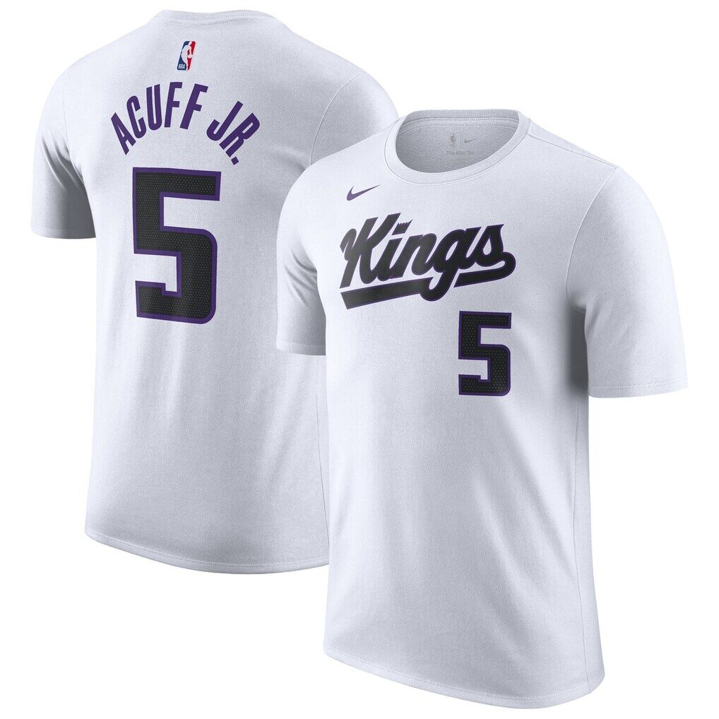 Darius Acuff Jr. Sacramento Kings Nike Unisex Association Edition Name & Number T-Shirt