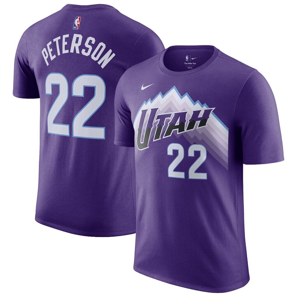 Darryn Peterson Utah Jazz Nike Unisex Icon Edition Name & Number T-Shirt